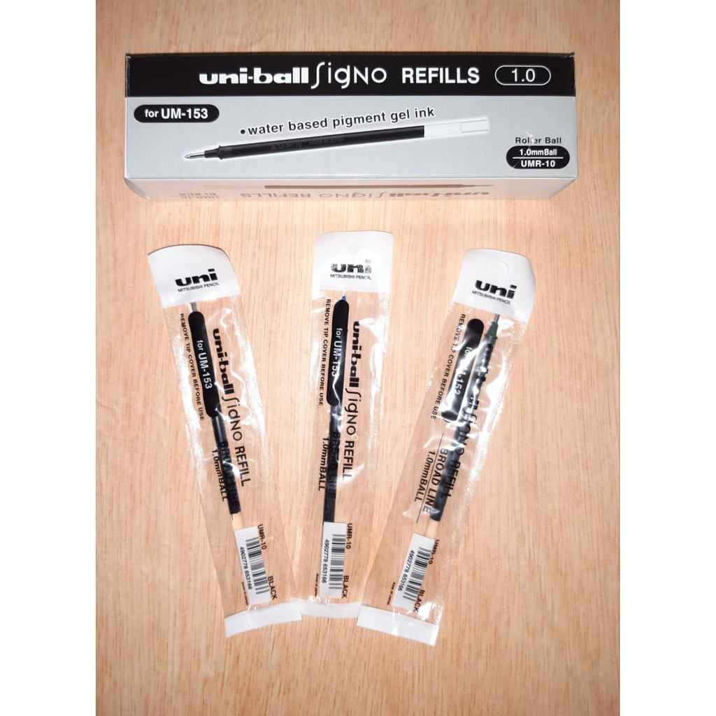 

REFILL ISI ULANG PEN GEL UM-153 UNIBALL SIGNO ASLI UMR-10 PULPEN BALLPOINT