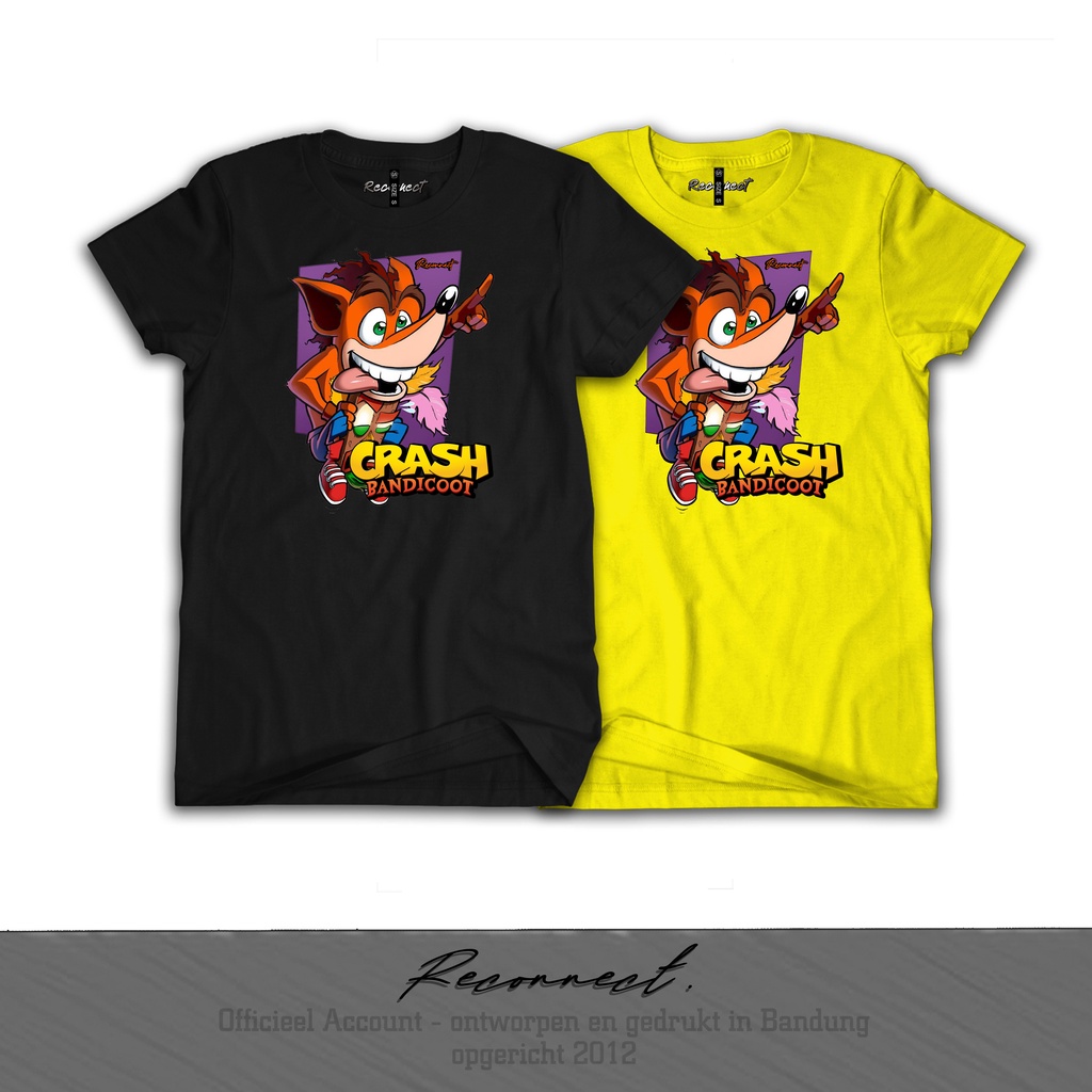 Reconnect Kaos Game Legend Crash Bandicoot - Gratis Tambah Nama - Kaos Distro Unisex Anak &amp; Dewasa