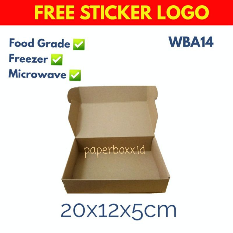 Download 20x12x5cm Min Order 30pcs Paper Box Non Laminated Pizza Cookies Foodgrade B14npe Shopee Indonesia