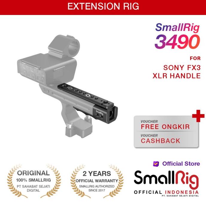 Jual Promo!!! Smallrig Sony Fx3 Xlr Handle Extension Rig 3490 Shopee