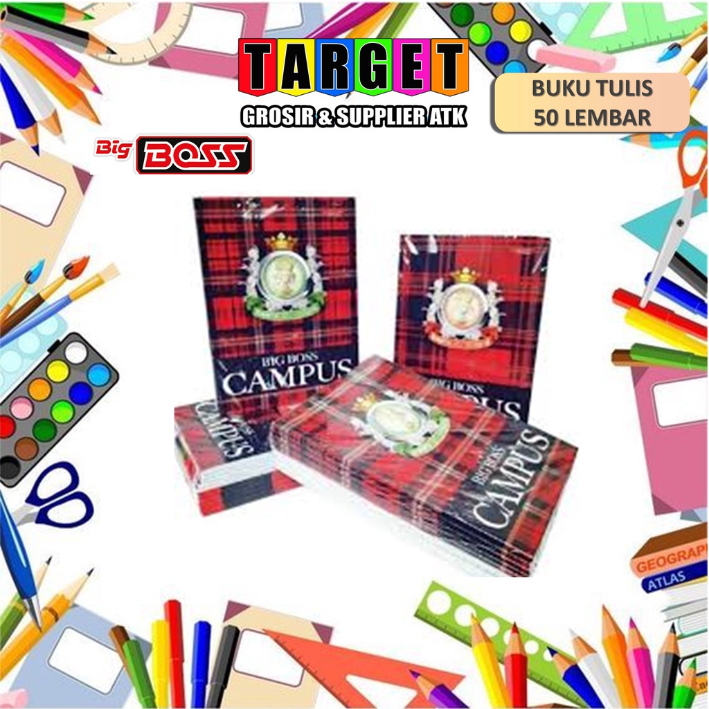 

BUKU TULIS CAMPUS BIG BOSS 50 LEMBAR / BBO 50 (10 buku)