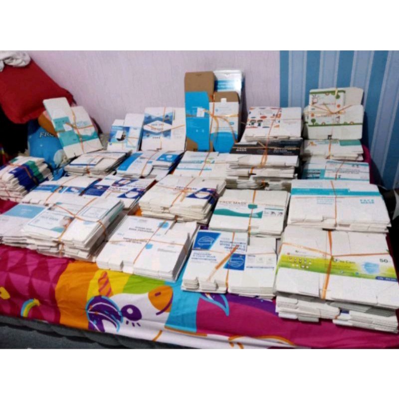 box dus kotak kosong masker 3ply kn95 duckbill