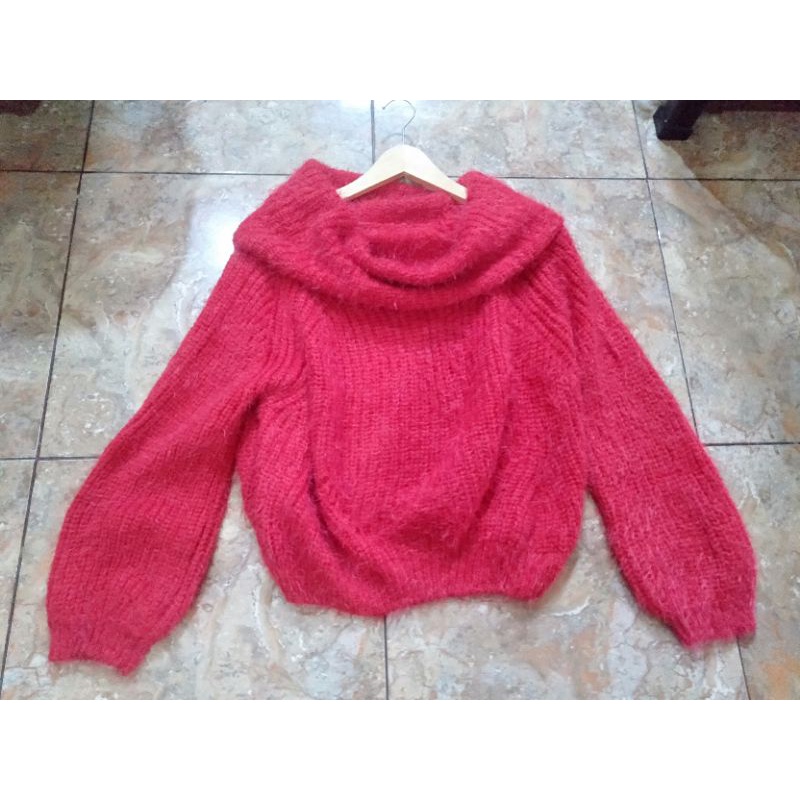 fuzzy merah lengan balon