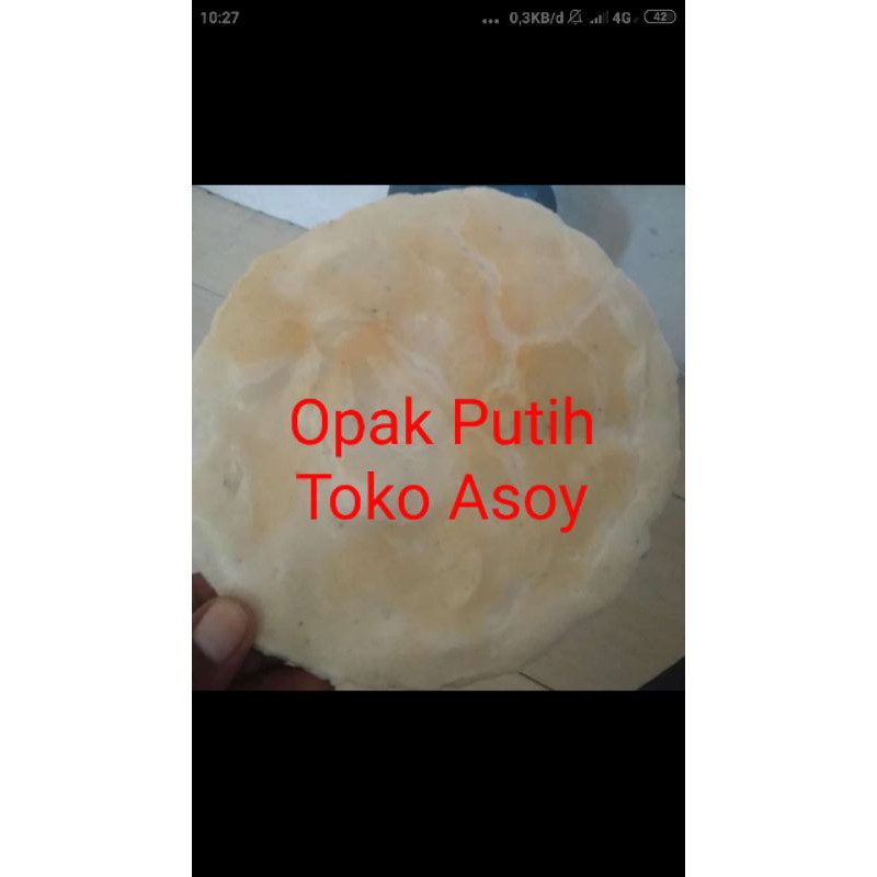 

Opak Putih Panggang