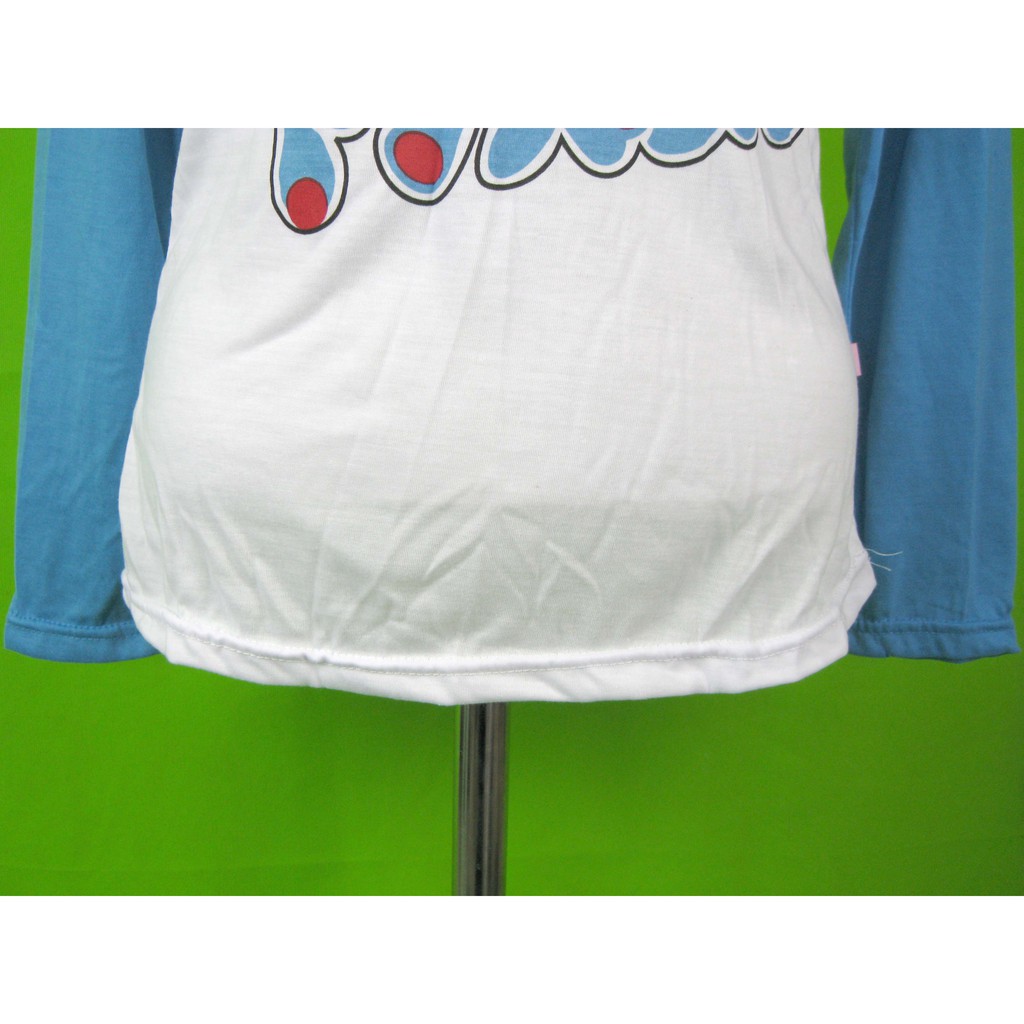 NTS-64 (S) atasan wanita kaos import lengan panjang doraemon