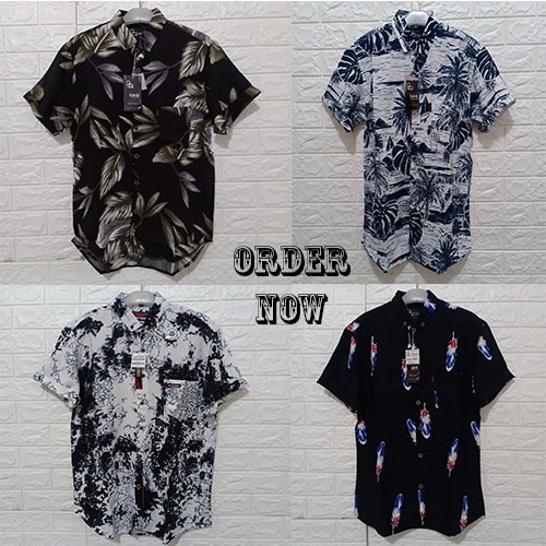Kemeja Rayon Pria Kemeja Motif Pria Kemeja Casual Kemeja Hawai