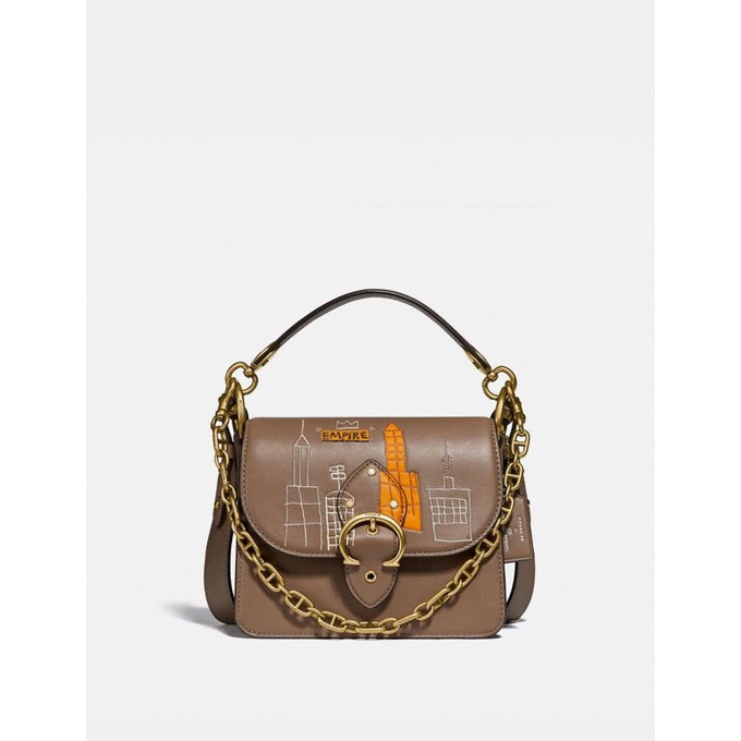 Coach X Jean-Michel Basquiat Beat Shoulder Bag 18 Brass
