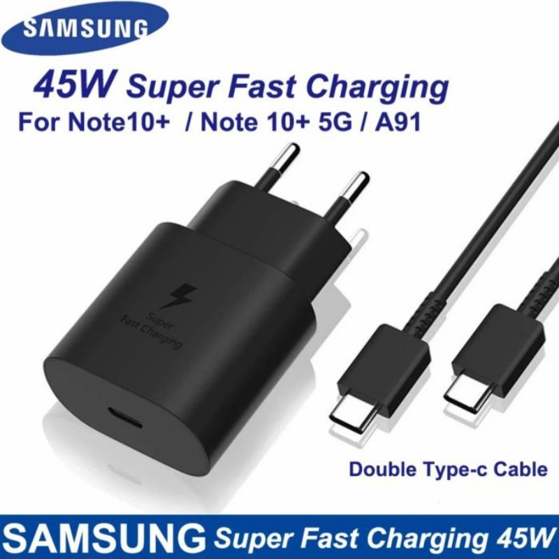 CHARGER SAMSUNG SUPER FAST CHARGING 25W DAN 45W TYPE-C TO TYPE-C ORIGINAL