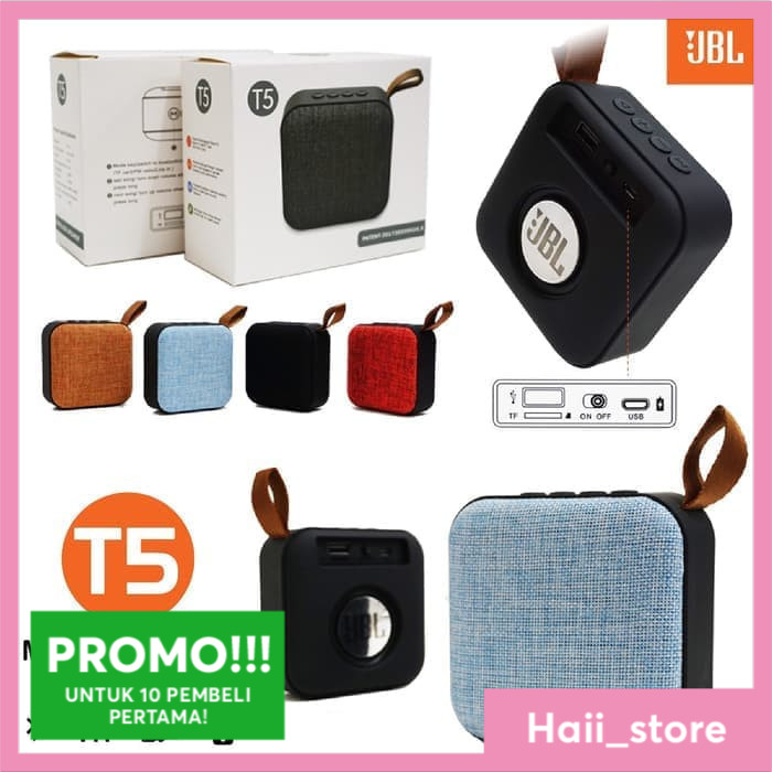 Speaker Bluetooth/Speaker bluetooth murah/ Speaker JBL mini T5 Wireless Music - Speaker JBL T5