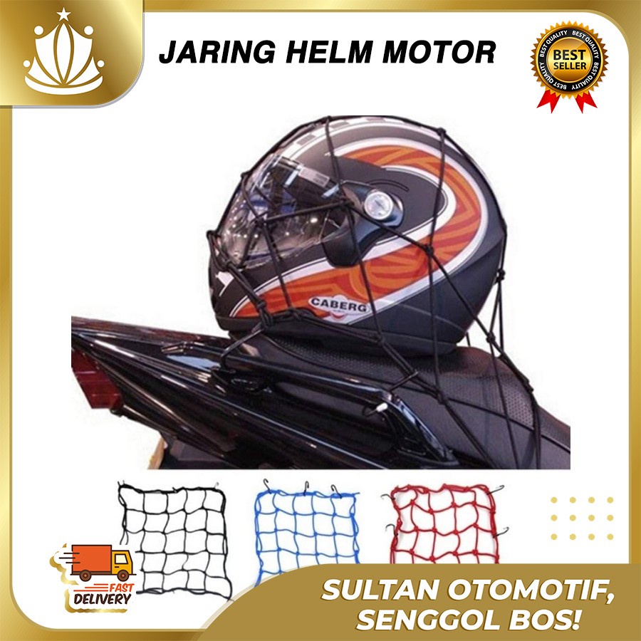 Jaring Helm Barang GOJEK GRAB Bagasi Motor Murah Berkualitas UNIVERSAL