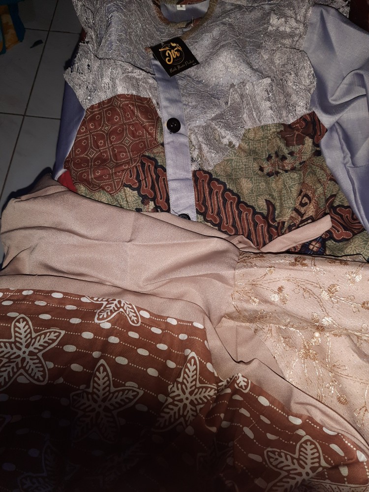 Tey-17 Batik Wanita Asj Sa Hrb026 Kenongo Kemeja Tosca Pendek