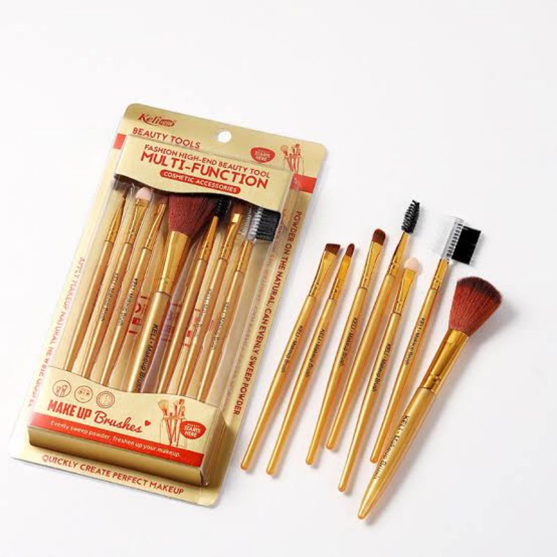 Keli Makeup Brush Set Gold