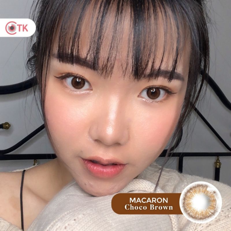 Softlens MACARON 14.5 MM CHOCO BROWN MINUS -0.50 S.D -6.00 by CTK