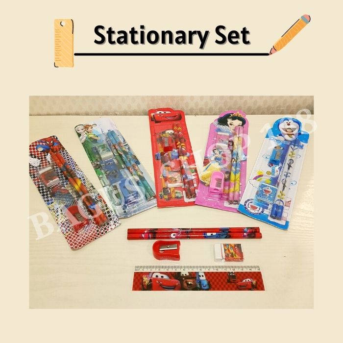 

SET ALAT TULIS (CD168) Stationary Set Pensil Penggaris Penghapus MURAH