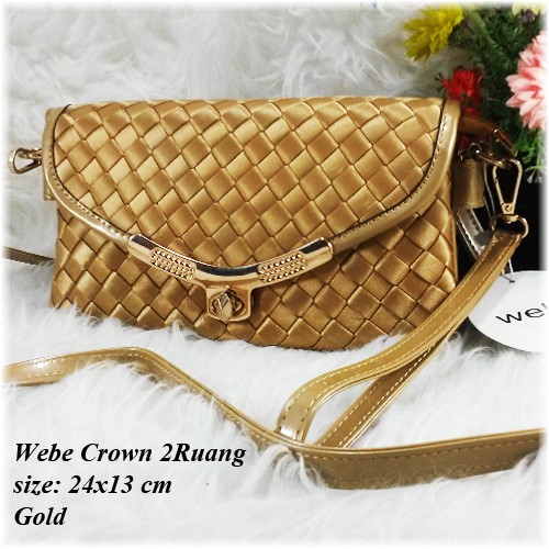 Webe Crown 2 Ruang - Tas Impor - Tas Slempang - Tas Murah - Tas Wanita