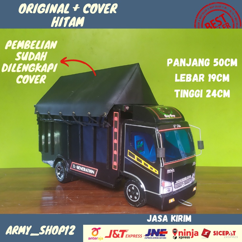 Miniatur Truk Miniatur Truck Miniatur Trek Miniatur Truk Oleng Truk Oleng Kayu Terpal Murah Jumbo