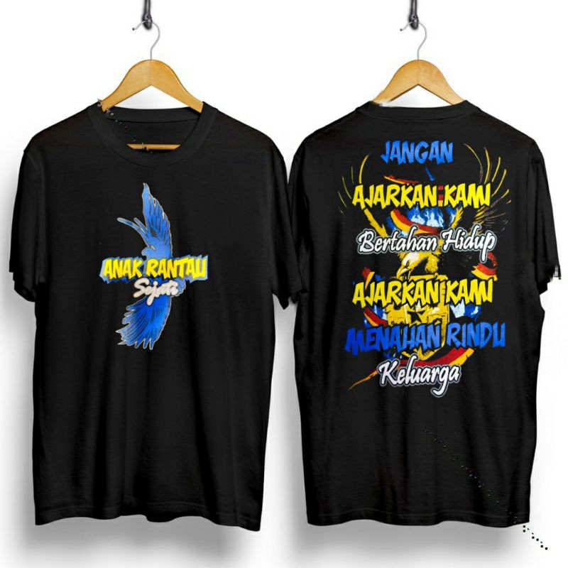 Kaos distro anak rantau sejati / kaos anak rantau / kaos rantau / kaos tulisan anak rantau sejati
