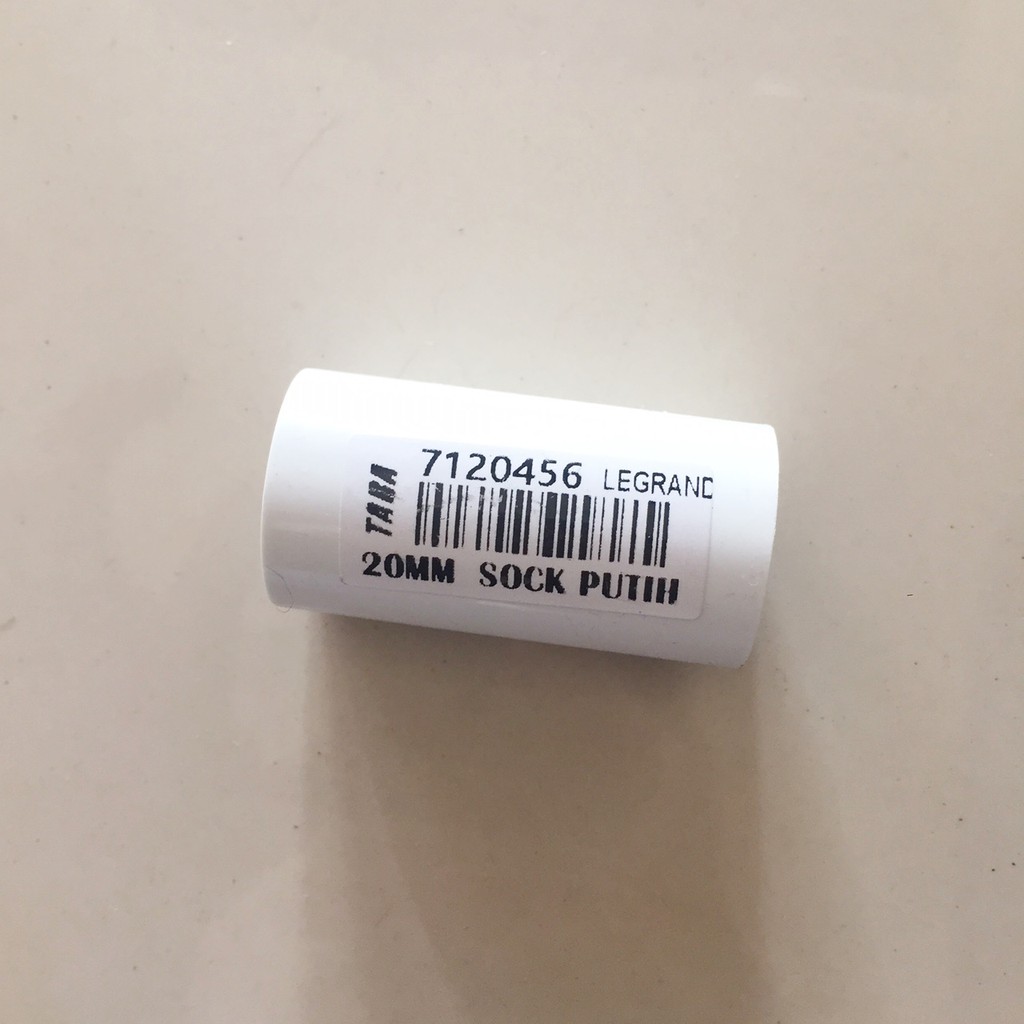 SOK/SOCK PIPA LISTRIK 20MM PUTIH LEGRAND - 7120456