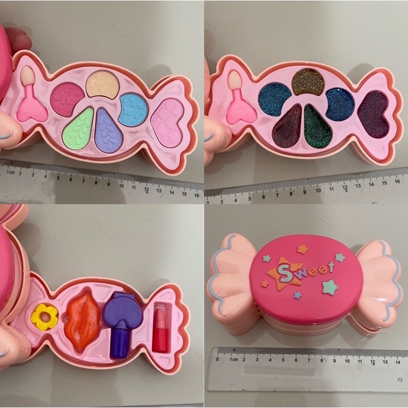 children pretend plays make up kit set mainan make up anak dengan fungsi asli - kado anak cewek