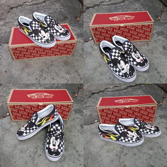 Big Sale Slip On Anak Vans Catur Fashion Kids Vans Oldskool Slop Grade Ori Terbaru