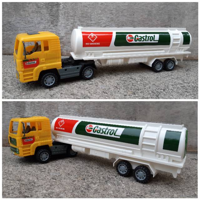 mainan truk tanki - mobil tangki anak edukatif - truck bbm edukasi