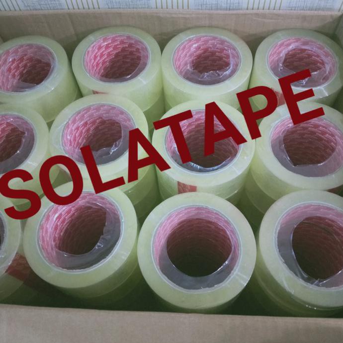 

Lakban Bening 100 Yard Solatape 1 Dus Grab / Gojek Leovivi96Out