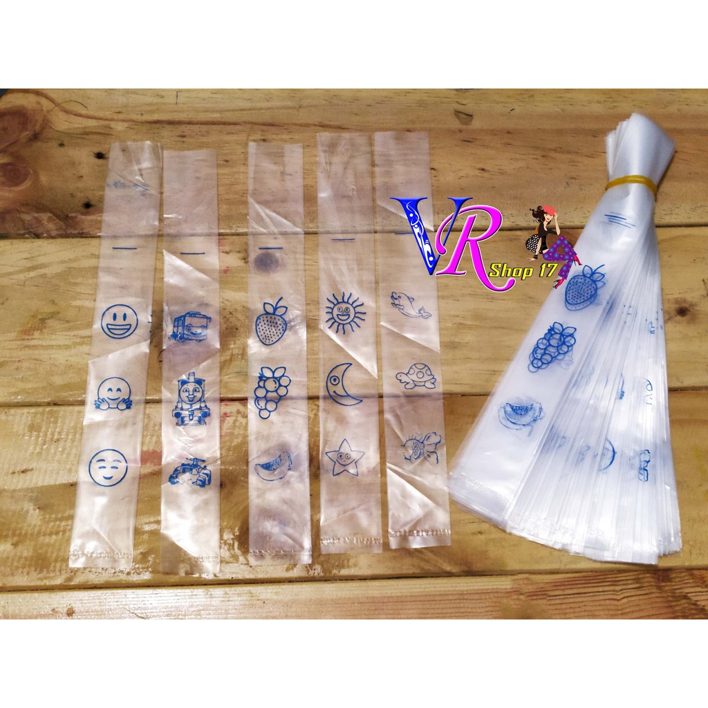 PLASTIK ES MAMBO SPIDOL SABLON KARAKTER KARTUN TAYO LUCU 3X23