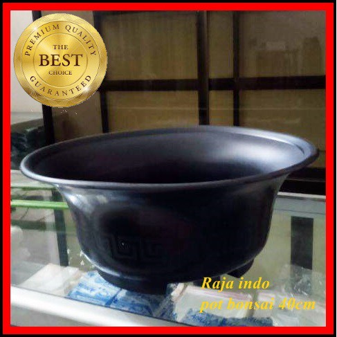 Paket 6PCS Pot Bonsai Gbl 40 / Pb 40 Hitam Ceper Pot Tanaman Plastik Bonsai 40 Cm Pot Adenium Sikas