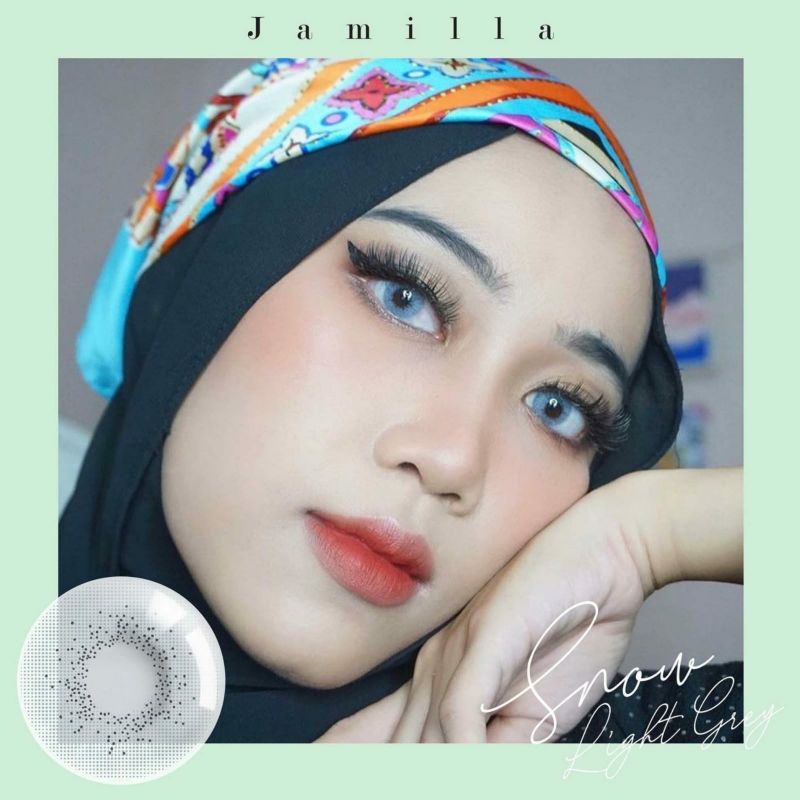 Softlens X2 JAMILLA 14.5 MM SNOW LIGHT GREY MINUS -0.50 S.D -6.00