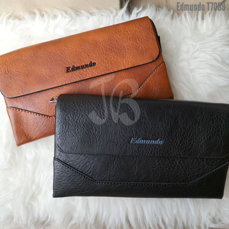 Handbag Dompet Polo Edmundo Clutch Kulit Pria Wanita 3 Slot