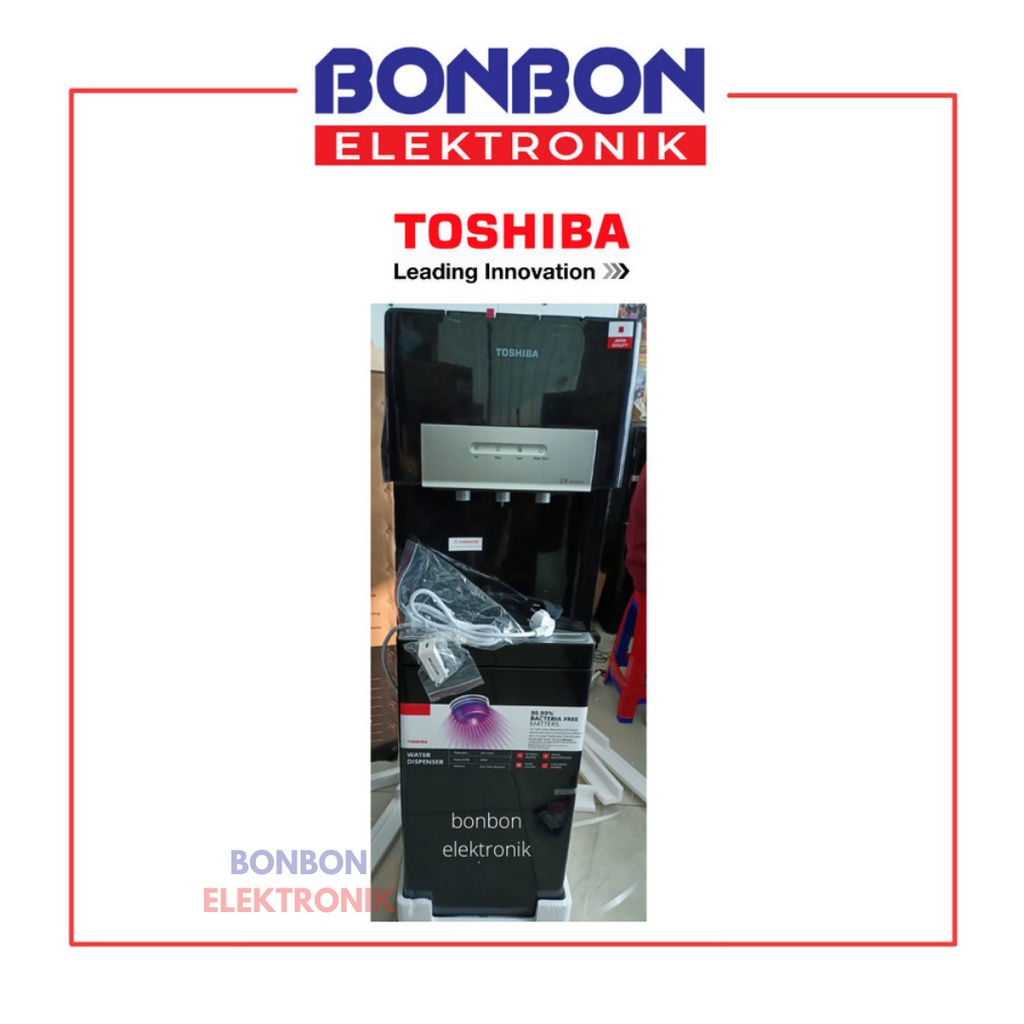 Toshiba Dispenser Galon Bawah + UV RWF-W2035UVBID(K) / RWFW 2035 UVBID