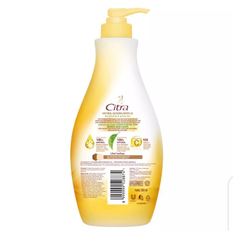 Citra Hand Body Lotion Glowing White UV - 380ml