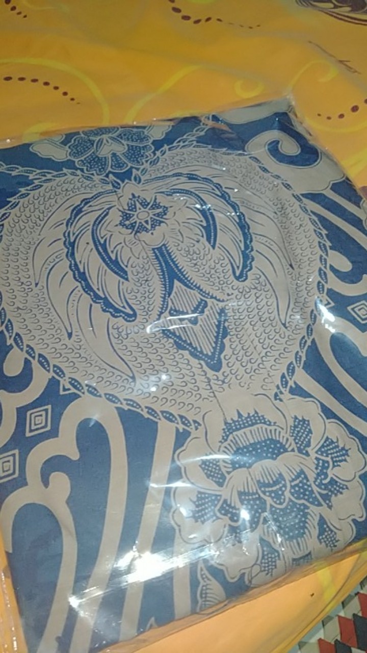 Kamandanu Blue Kemeja Batik Pria Full Furing Katun Primisima