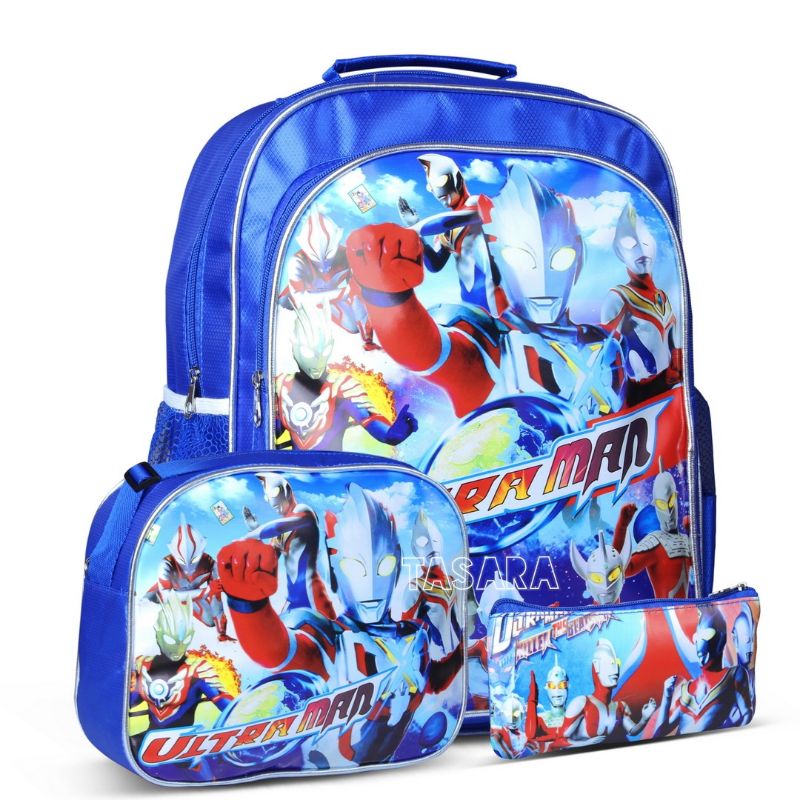 Tas ransel Anak laki laki SD Robot Paket Tas Anak 3 in 1