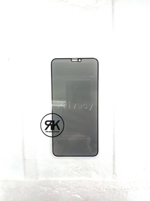 tempered glass full anti spy privacy iphone XS Max 6.5 anti gores kaca