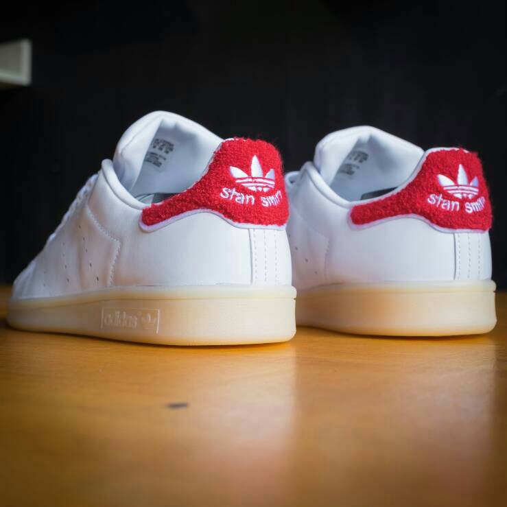 Adidas Originals Stan Smith Womens White/Red/Gum