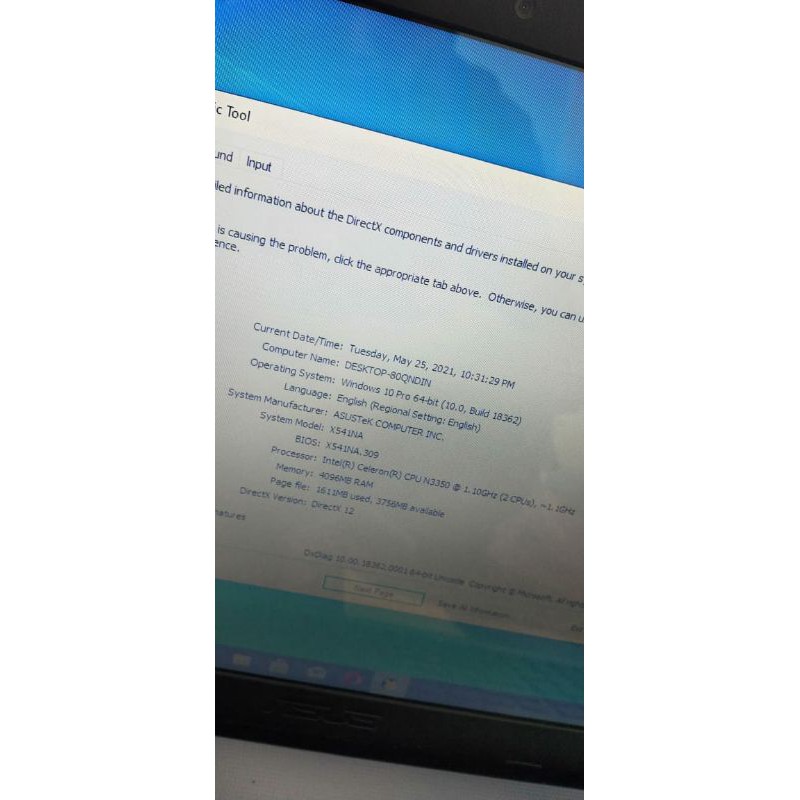 laptop asus x551 (15