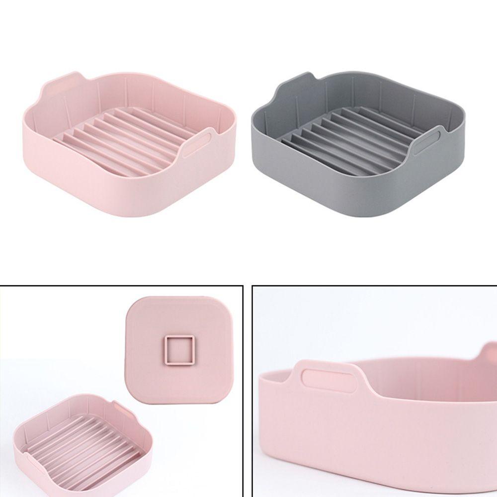 【 ELEGANT 】 Air Fryer Tray Replacemen Silikon Pizza Fried Chicken Basket Mat Liner Aksesoris Baking Alas Panci Oven