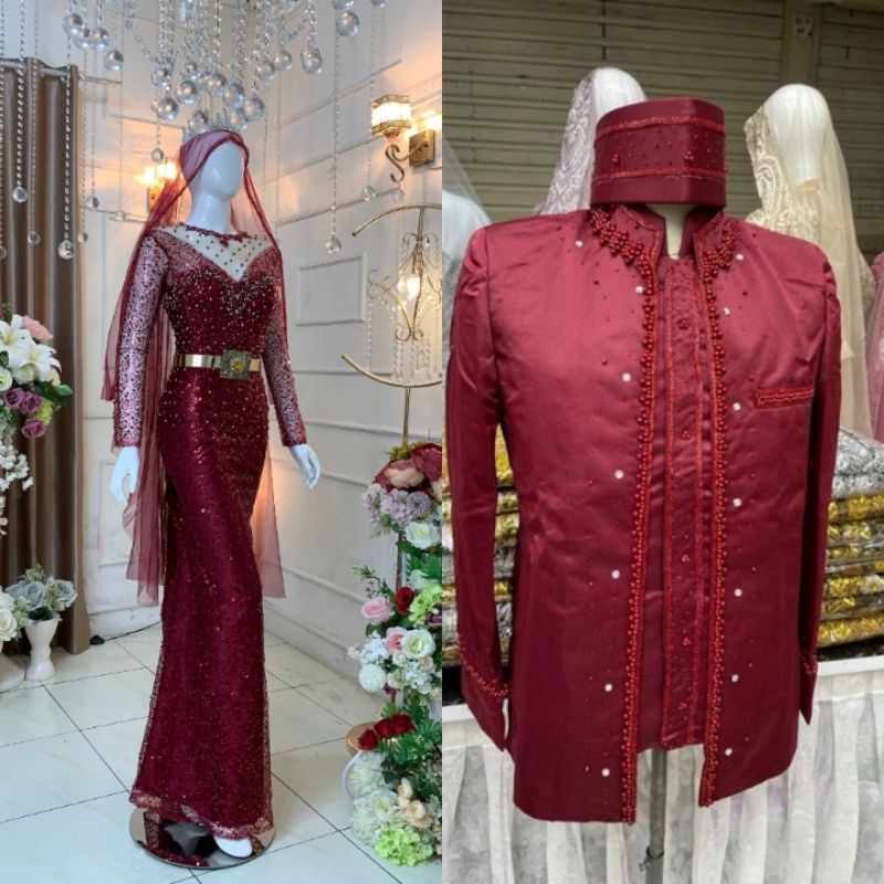 KEBAYA PENGANTEN / GAUN SLIM /KEBAYA/BAJU PESTA MASA KINI