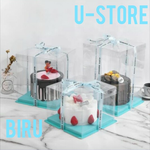 

Cake Box Mika Dus Kotak Kue 26 X 26 Cm Tutup Transparant Pet 038