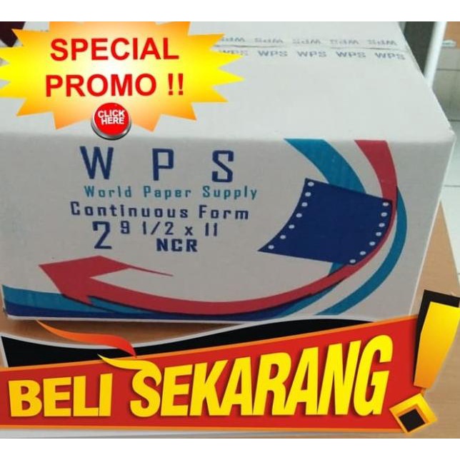 

♂ WPS Continous Form 91/2 x 11 2 Ply ( K2/2 WPS ) NCR ♥
