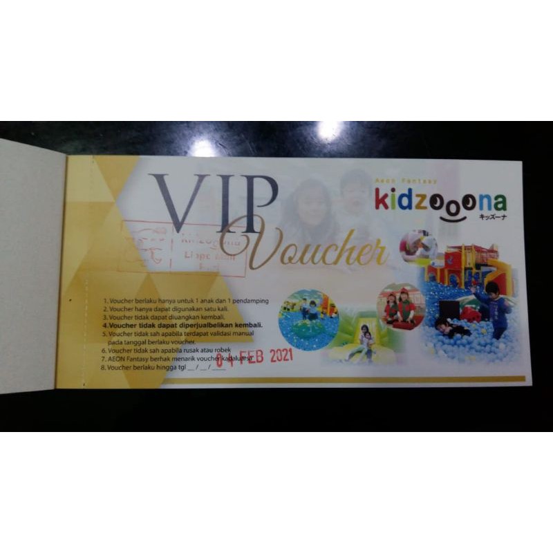 voucher vip kidzoona
