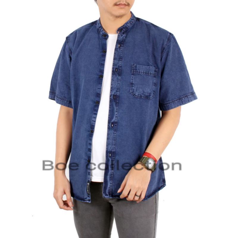 BAJU KEMEJA LEVIS/JEANS LENGAN PENDEK KRAH CANGHI