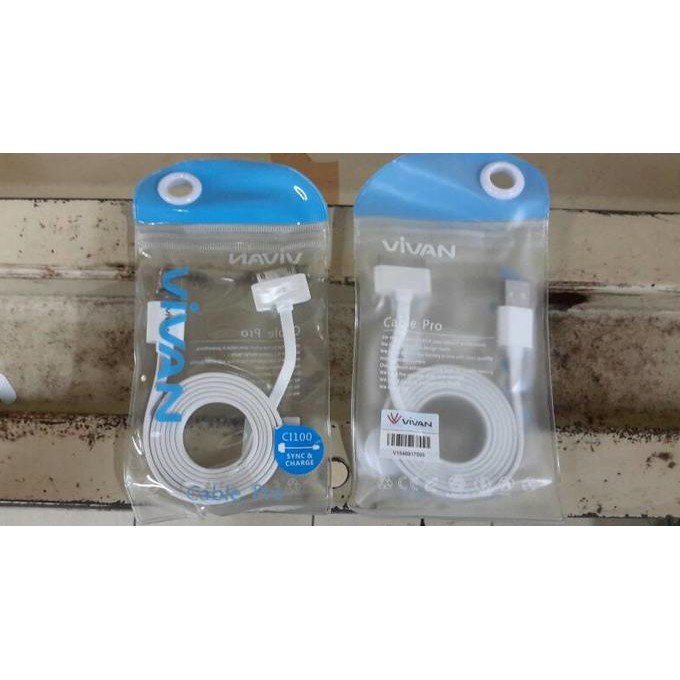 Buruan Kabel Charger Vivan Ori Iphone 3, 4 & Ipad 1, 2 & 3