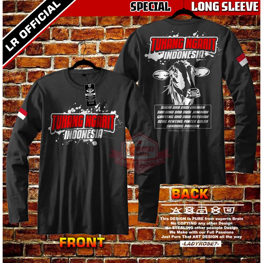 KAOS LENGAN PANJANG TUKANG NGARIT INDONESIA ORIGINAL LR7