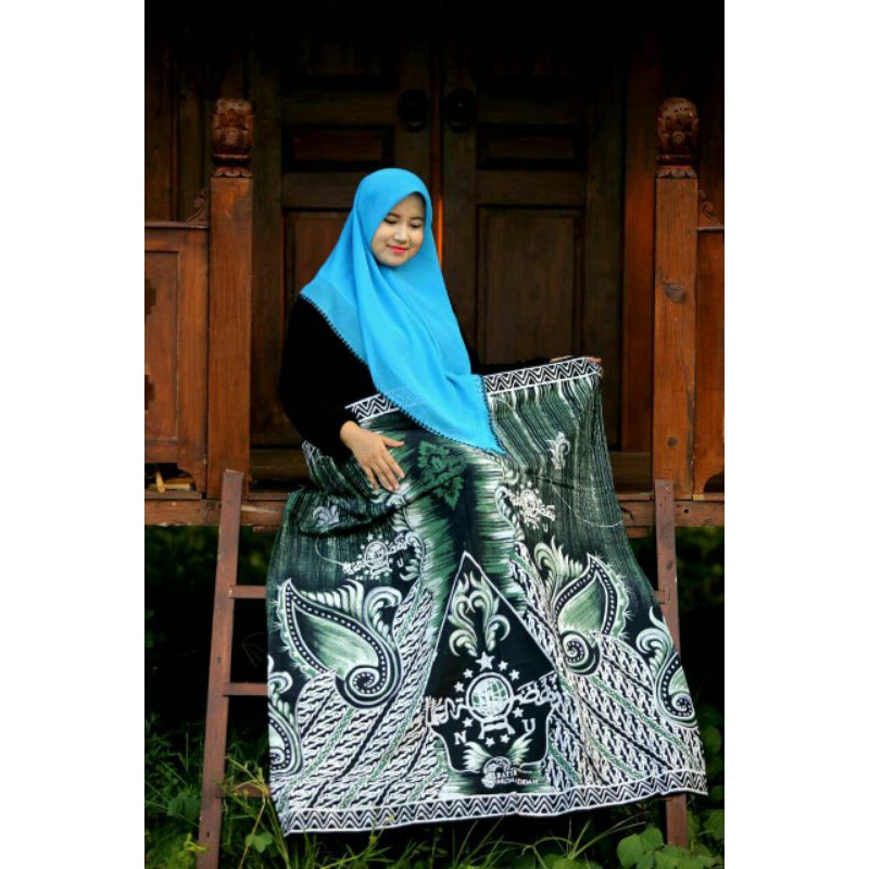 Ready sarung batik Lukis MALAM KLASIK BAHAN KATUN HALUS NU HIJAU GIOK