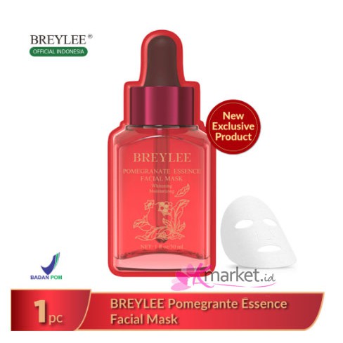 [BPOM] BREYLEE Pomegranate Serum Facial Mask [30mL]