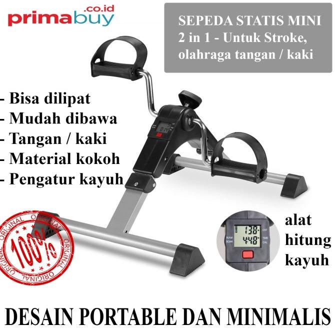 Sepeda Statis Mini - Terapi Kaki Tangan Stroke Patah Tulang Lansia