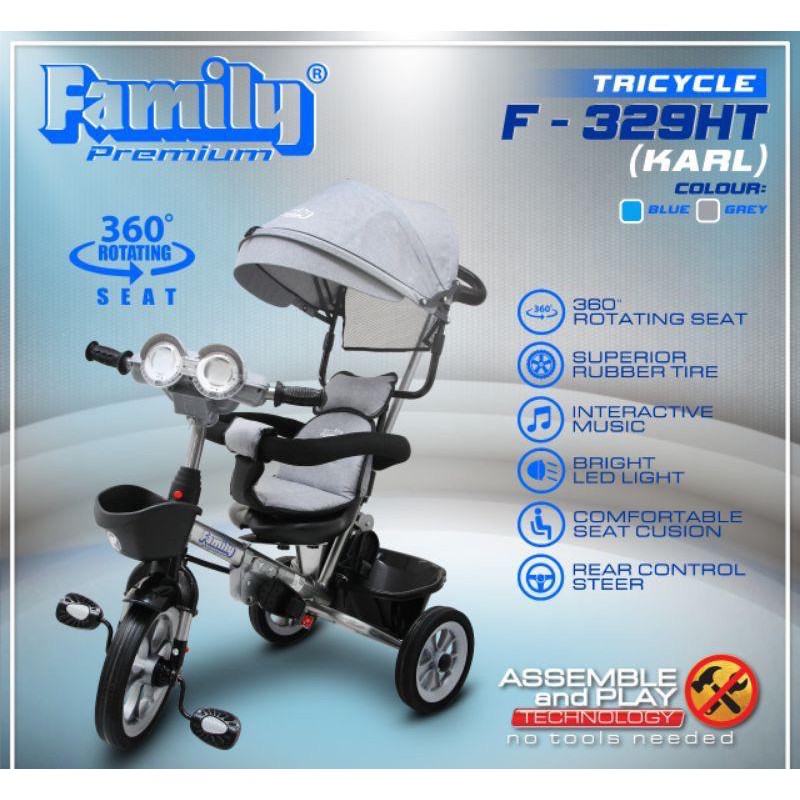 Sepeda Anak Roda 3 Tiga Family Tricycle F 360H, F362, F 329HT, F 860J, F 960, Family Marcel / Sepeda Stroller Family