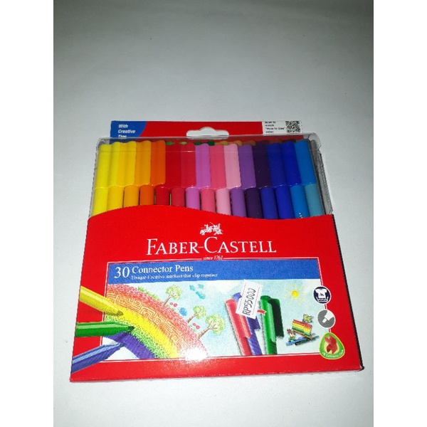 

Spidol/ Connector pen Faber 30 colours